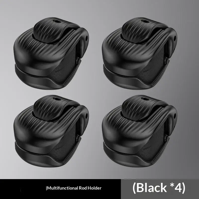 2/4 Stück kompakter Angelrutenhalter-Fixierclip, langlebiger Angelruten-Fixierer für Angelabenteuer – tragbare Angelausrüstung