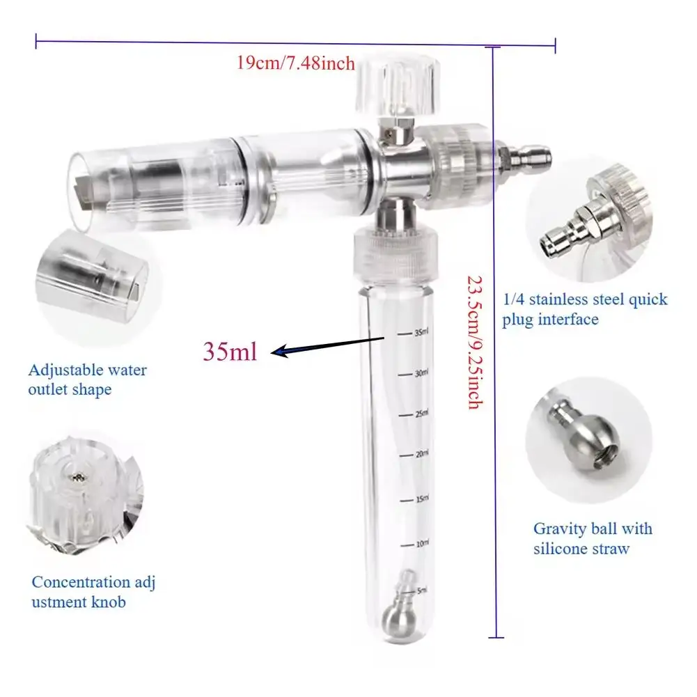 

Водяной пистолет высокого давления, 35 мл, раствор для пены, горшок для пены, автомойка высокого давления, горшок для экономии жидкости для мойки автомобилей