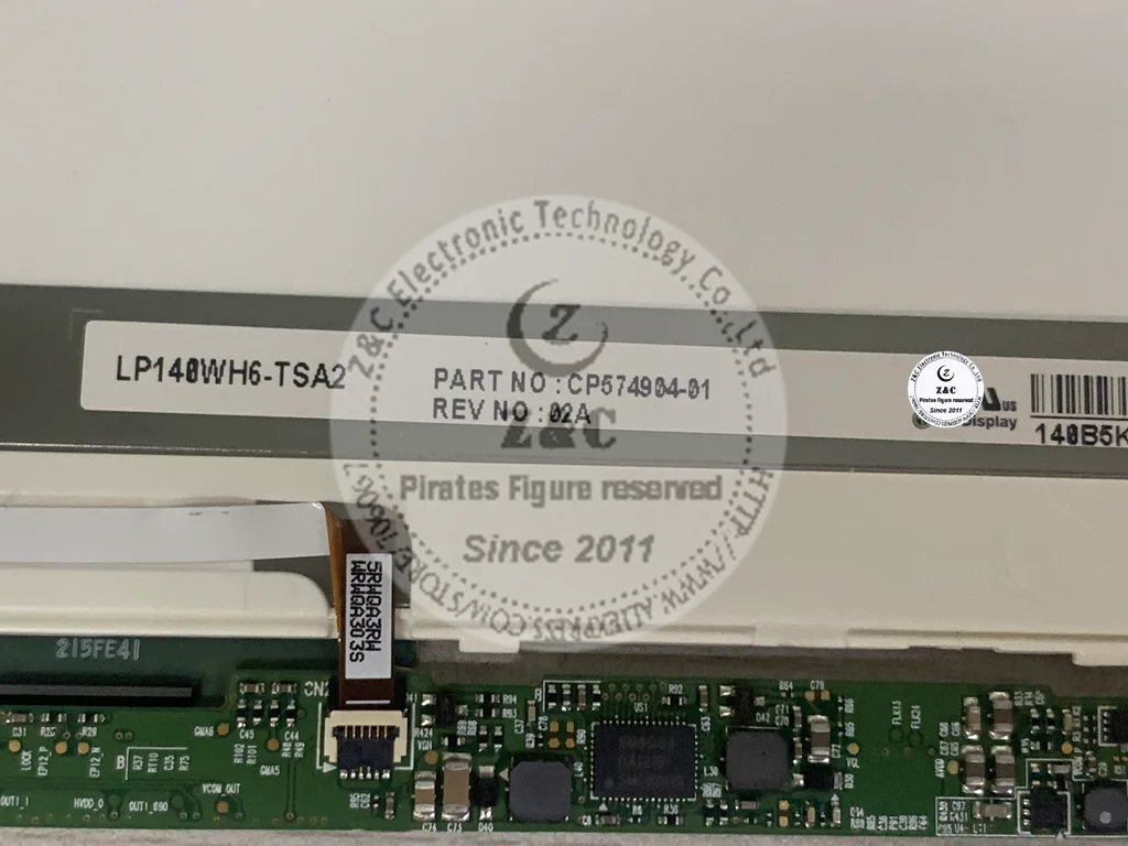 LP140WH6 TSA2 TSA3 LP140WH6-TSA2 LP140WH6-TSA3 CP574905-01 Original 14.0 Inch For Fujitsu U772 Laptop LCD Screen LED Display