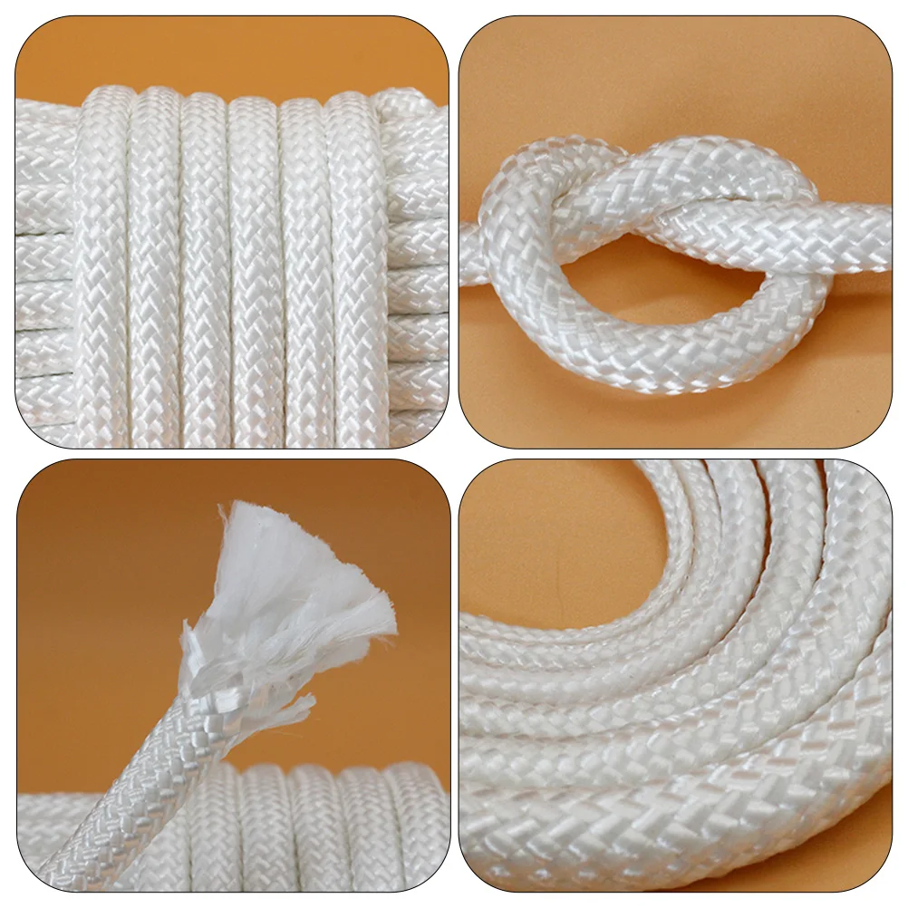 

1 set Flagpole Rope Kit High-Class Nylon Compact Design For Outdoor Indoor Camping Survival Thick Rope With Hooks Halyard Line