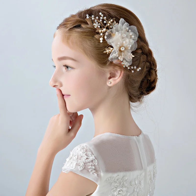 Girls' Hair Accessories, Children's Headdress, Wreath, Head Flower, Performance Accessories, Headdress Side Clip, New