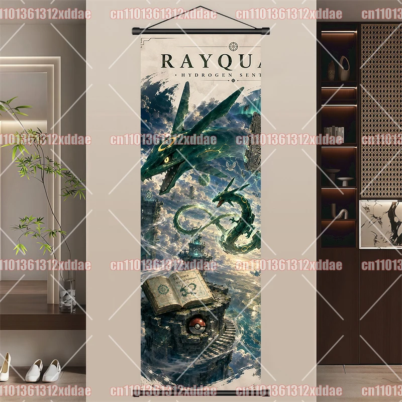 High-quality Pokémon Anime Scroll Art ARceus Darkrai Gyarados Eevee Arcanine Snorlax Ampharos Art Poster Children's Holiday Gift - view 6