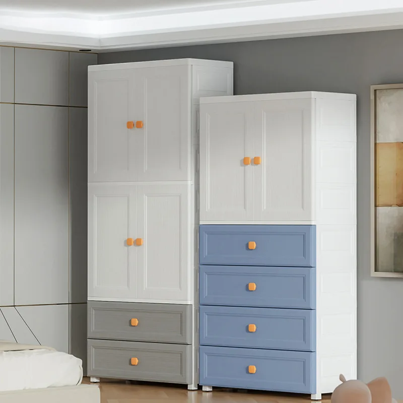 70 sides wide, thickened and enlarged wardrobe, household double-door storage cabinet, multi-drawer sundries wardrobe
