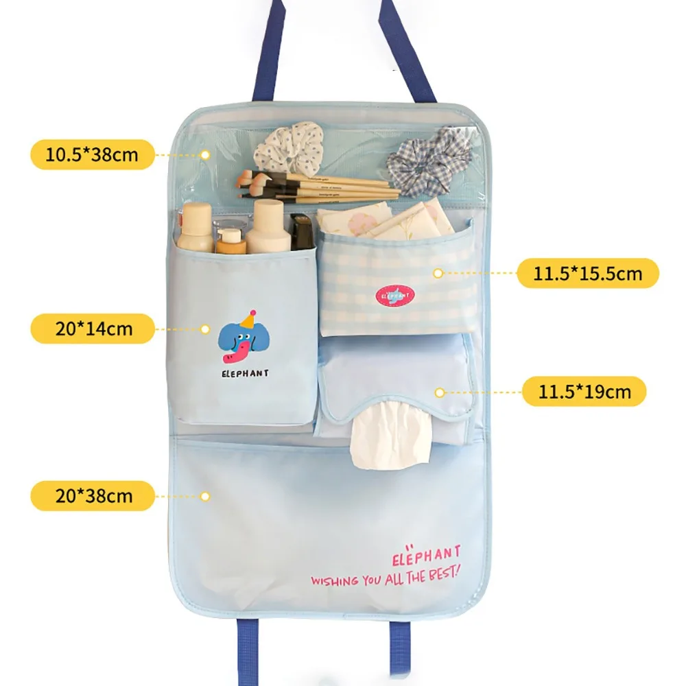

Multi-functional Behind Door Storage Bag 2/3 Layers Large Capacity Sundries Organization Hanging Bag Wall Hanging Pink Blue
