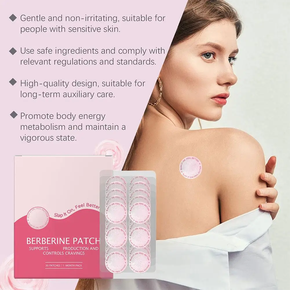 30pcs Vitamin B12 Body Care Patches Long-lasting And Comfortable Care Deep nourishing  Round Hydrocolloid Invisible Patches