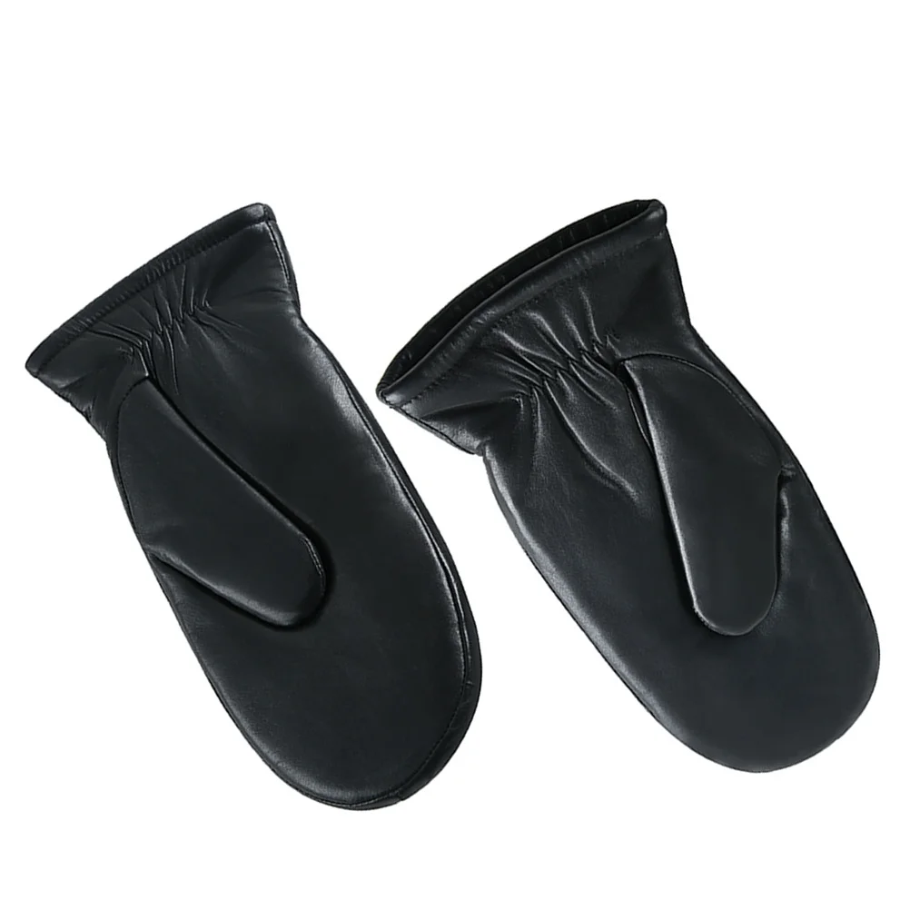 

1Pair Thickened Wool Lined Mittens Warm Gloves for Winter Cold Weather Outdoor Use Women Warm Gloves for Women