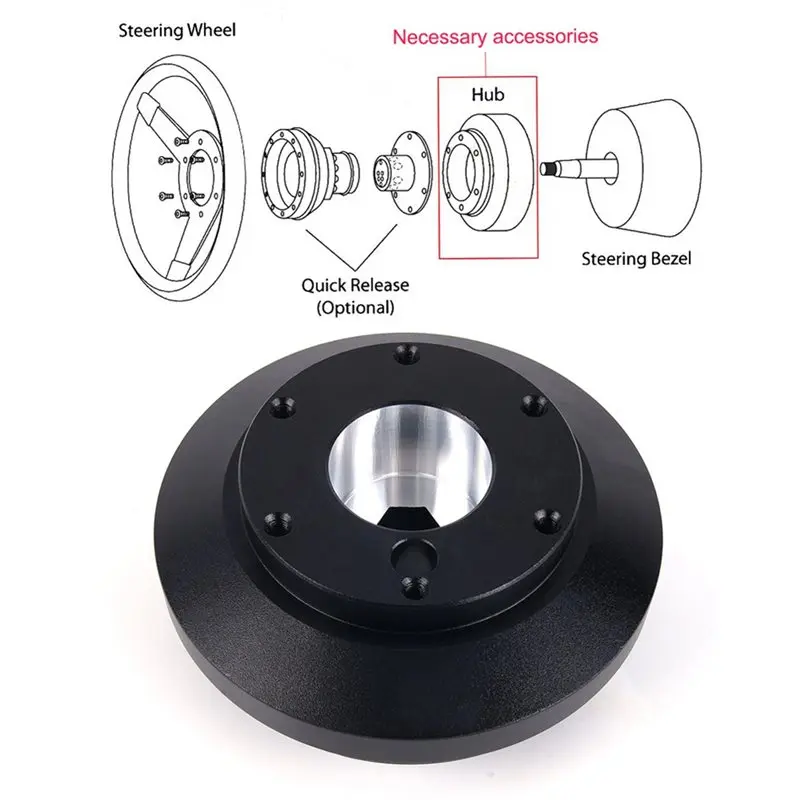 Aluminum Alloy Steering Wheel Hub Adapter For Ford Mustang Focus Fiesta For Mazda 3 Kit