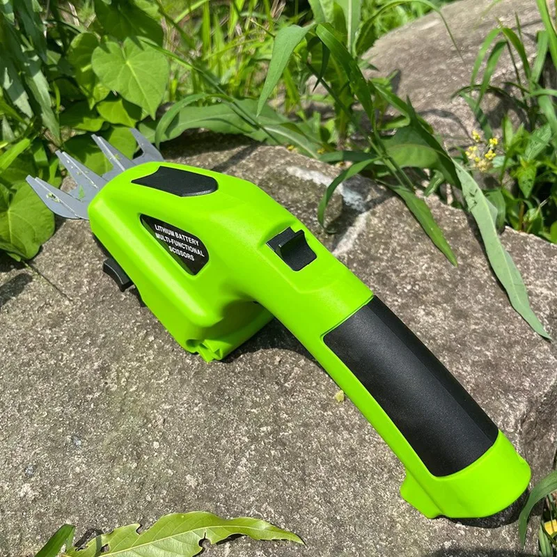 PZHI 2-In-1 Cordless Electric Hedge Trimmer & Grass Shear, Rechargeable Garden Pruning Shears with Safety Lock, Handheld Hedge