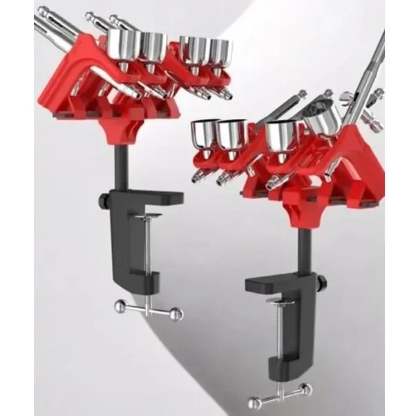 DSPIAE PT-AR ที่วางแร็คแอร์บรัชสำหรับกันดั้มทหารรุ่นทำสีงานอดิเรกการสร้างแบบจำลองเครื่องมืออลูมิเนียมที่วางแอร์บรัช