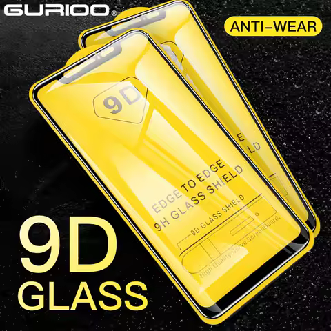 2pcs 9D Full Cover Tempered Glass on For Xiaomi Mix 2 2S 3 A1 A2 Lite A3 A4 Play Screen Protector Film For Mi Poco F2 X2 X3 Pro