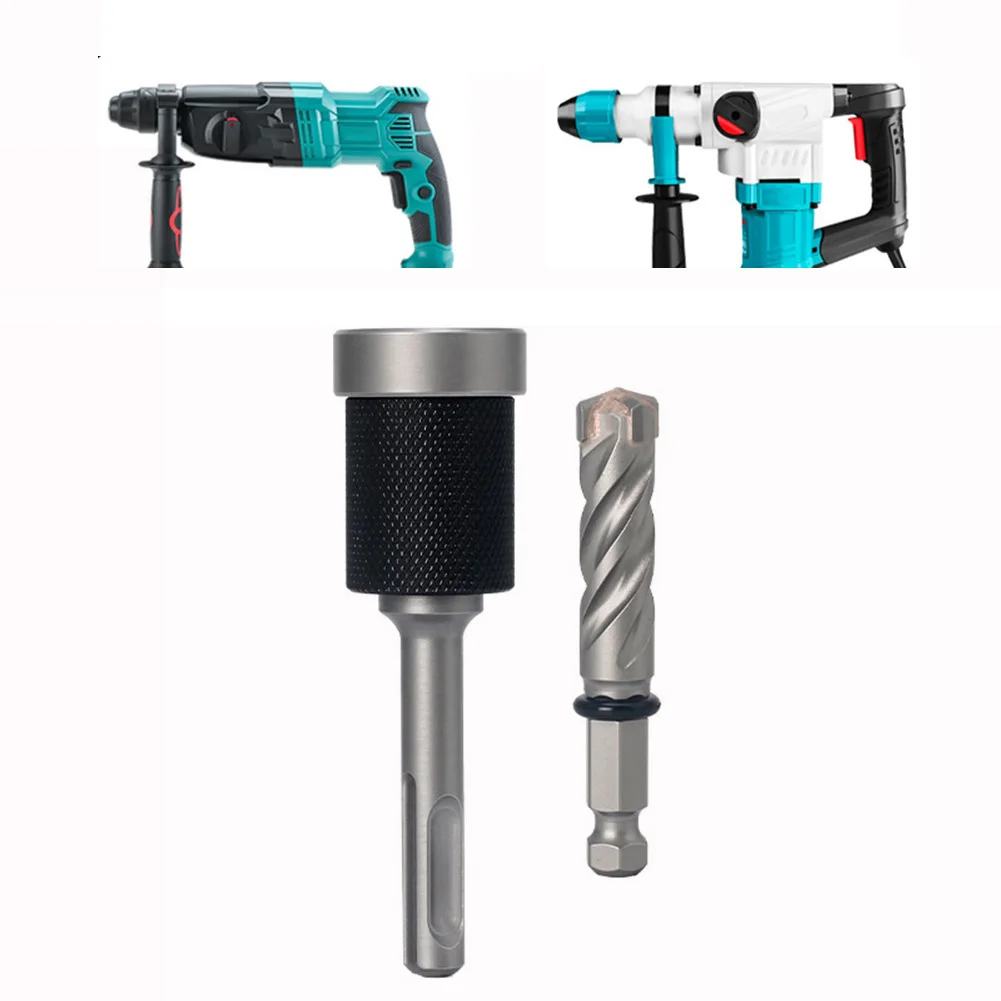 

Split Type Drill Bit Quick Change Cemented Carbide for Concrete Brick and Block Anchors with Connecting Rod 101mm/3.97in 2pc
