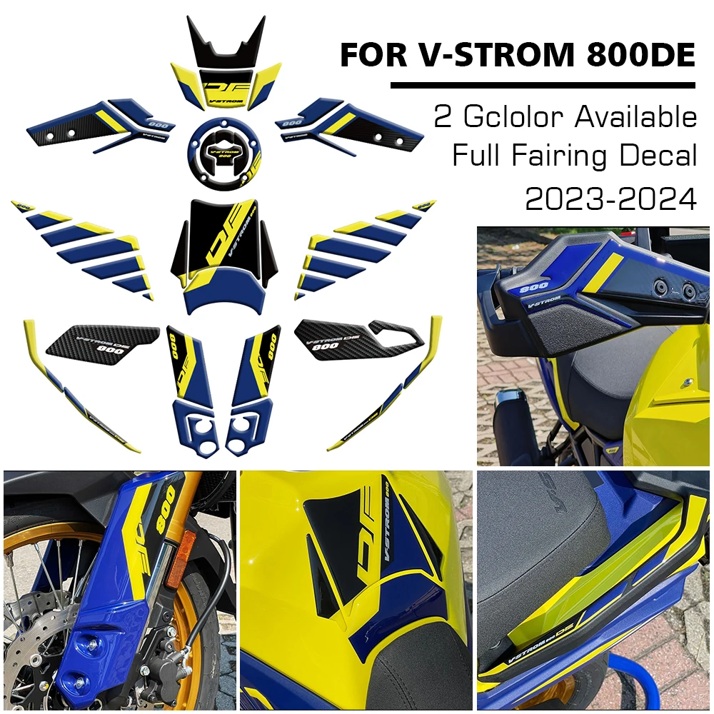 

VSTROM 800 DE 3D Gel Motorcycle Full Fairing Protection Sticker Decal kit For Suzuki V-STROM 800DE 2023 2024 Accessories