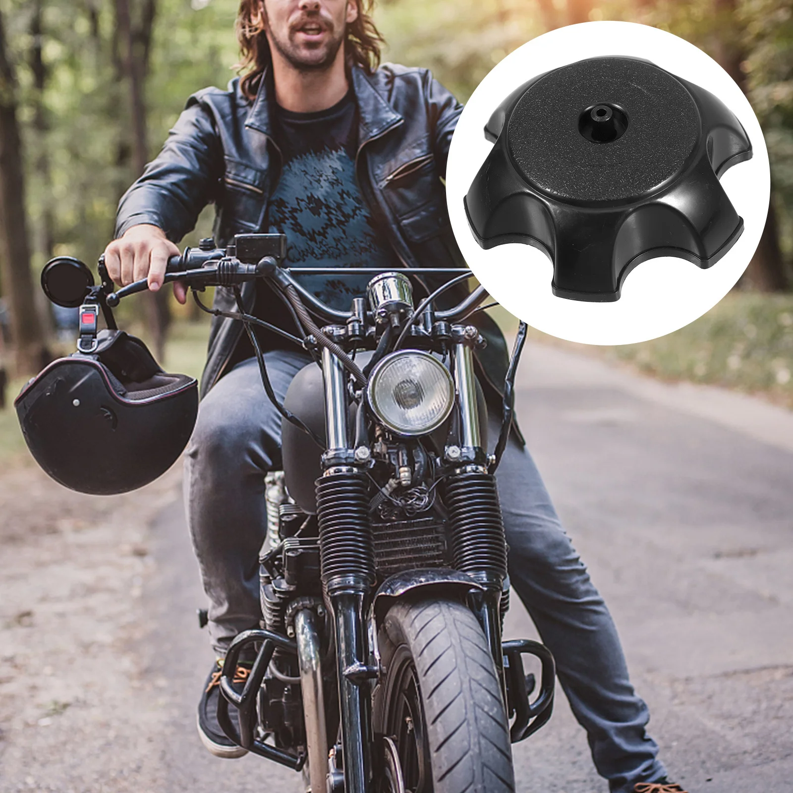 

3Pcs Fuel Tank Cap Plastic Leakproof Oil Tank Cap Replacement for 50cc-160cc Atv Dirt Bike Atv Accessories Modified Parts