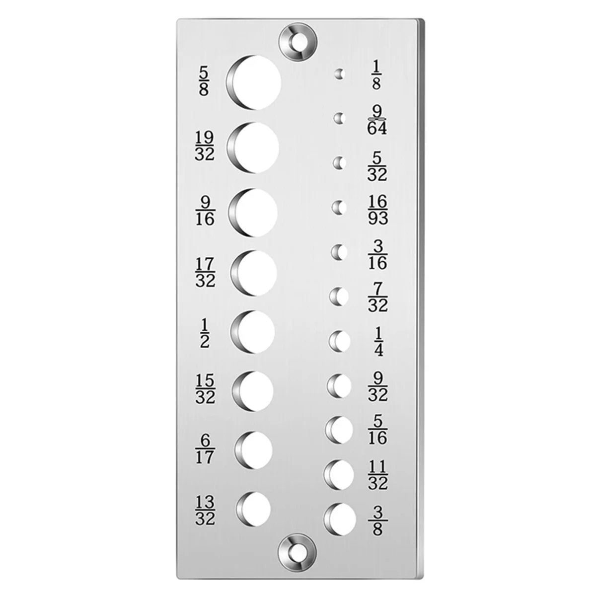 

Steel Dowel Plate Wood Dowel Rod Maker Dowel Plate with 19 Holes From 1/8 Inch to 5/8 Inch for Woodworking