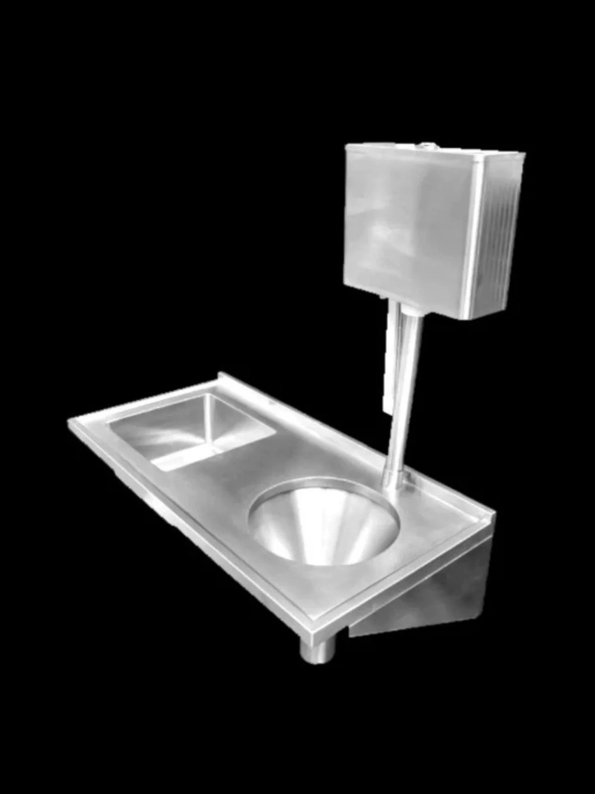 Multi-specification 304 single port stainless steel medical basin