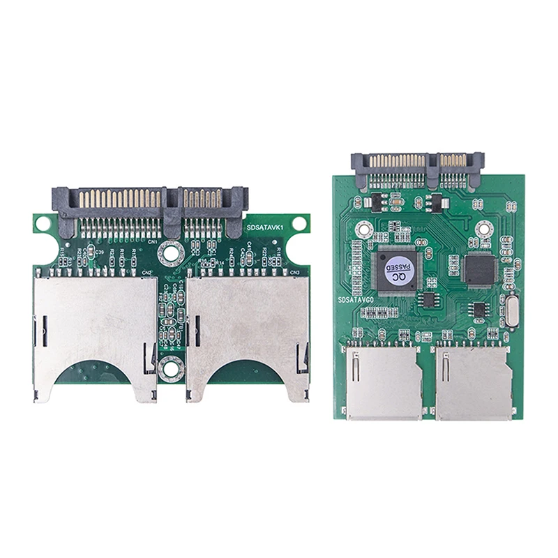 Dual SD To SATA Hard Disk Adapter Card Industrial-grade SD To Serial Port Hard Disk Board Support RAID 0 High-speed Stable