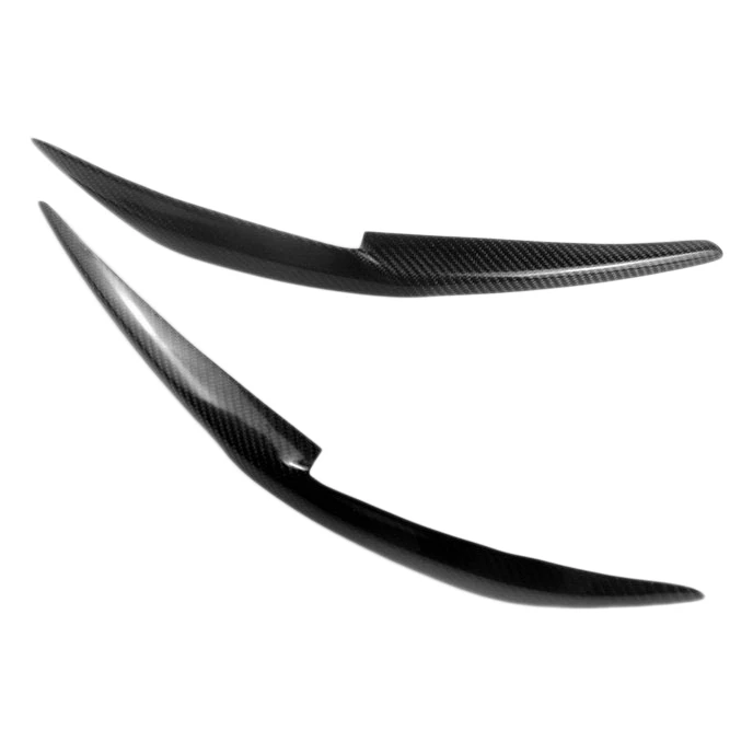 ألياف الكربون للسيارة المصابيح الأمامية غطاء الحواجب الكسوة ، ملحقات ملصق مازدا 6 أتينزا ، من ألياف الكربون