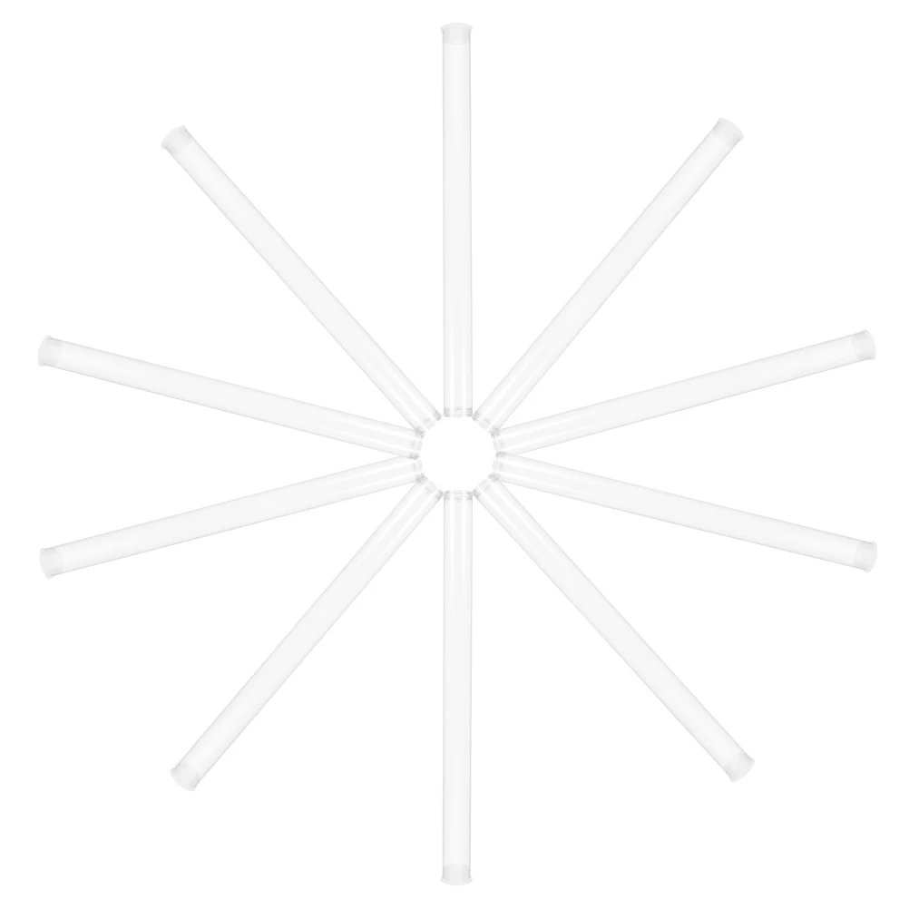 

10Pcs Clear Acrylic Incense Tubes Transparent Body Fragrance Stick Holder Dust Insect Prevention Practical