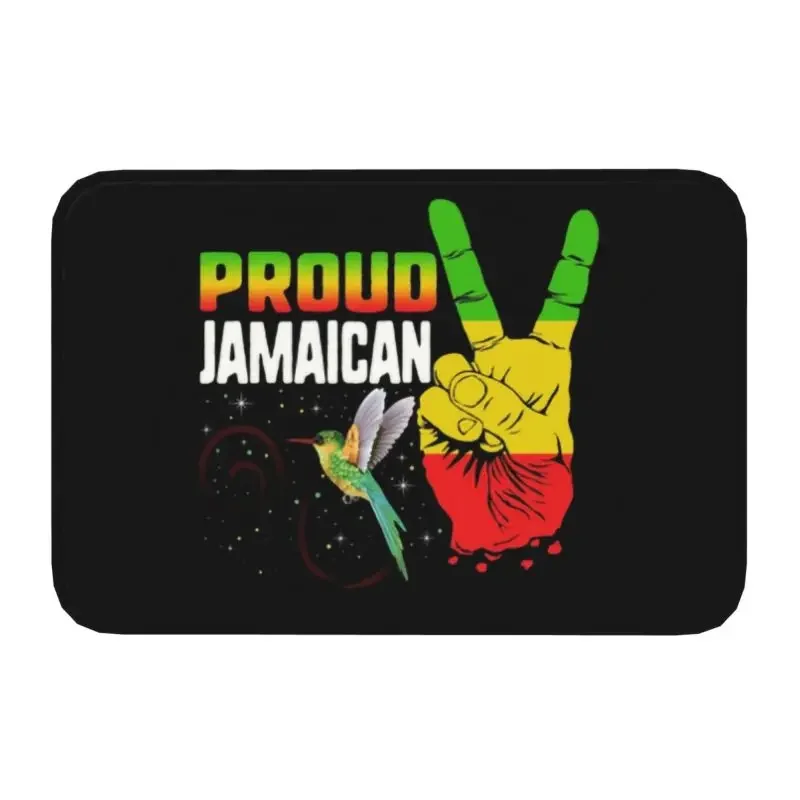 Proud Jamaican Flag Doormat Anti-Slip Bathroom Kitchen Mat Bedroom Balcony Door Floor Entrance Carpet Rug