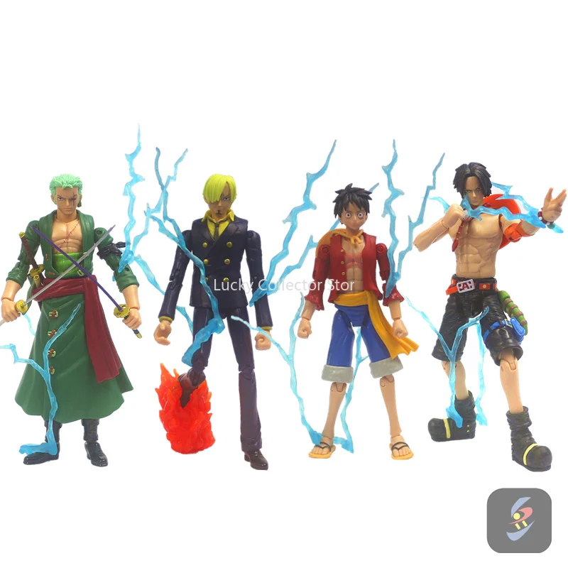 Bandai Spot One Piece Nautical Luffy Zoro Ace Sanji Finished Movable Figure Model Collection Peripheral Holiday Gifts