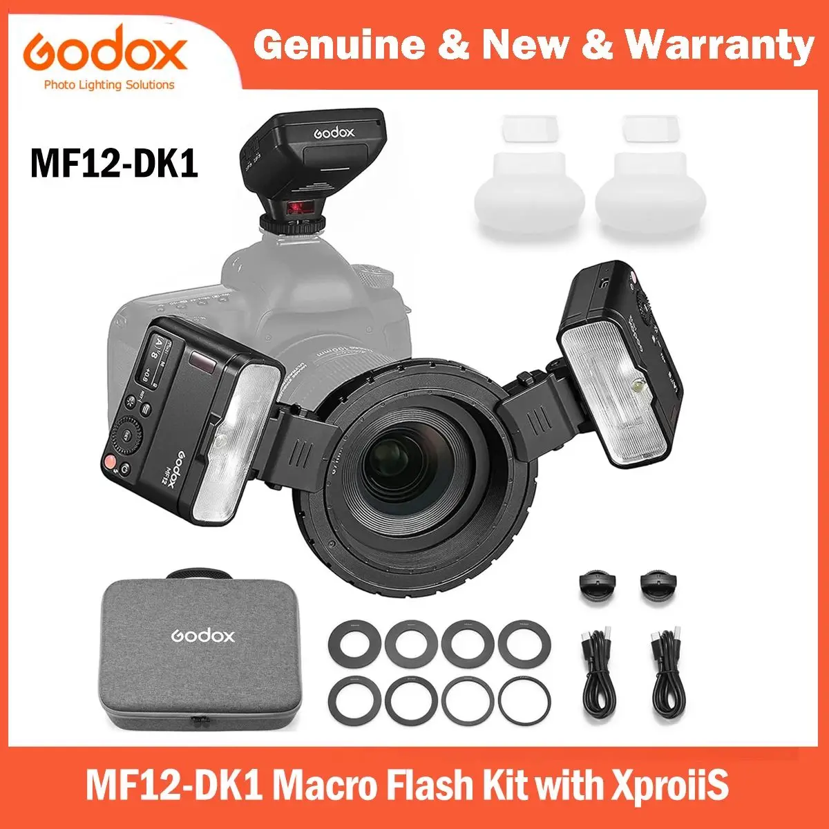 

Godox Dental Flash MF12-DK1 MF12 System TTL Flash 2.4 GHz Wireless Control Speedlight for Sony A6400、A74、A7R5 and ZV-E10