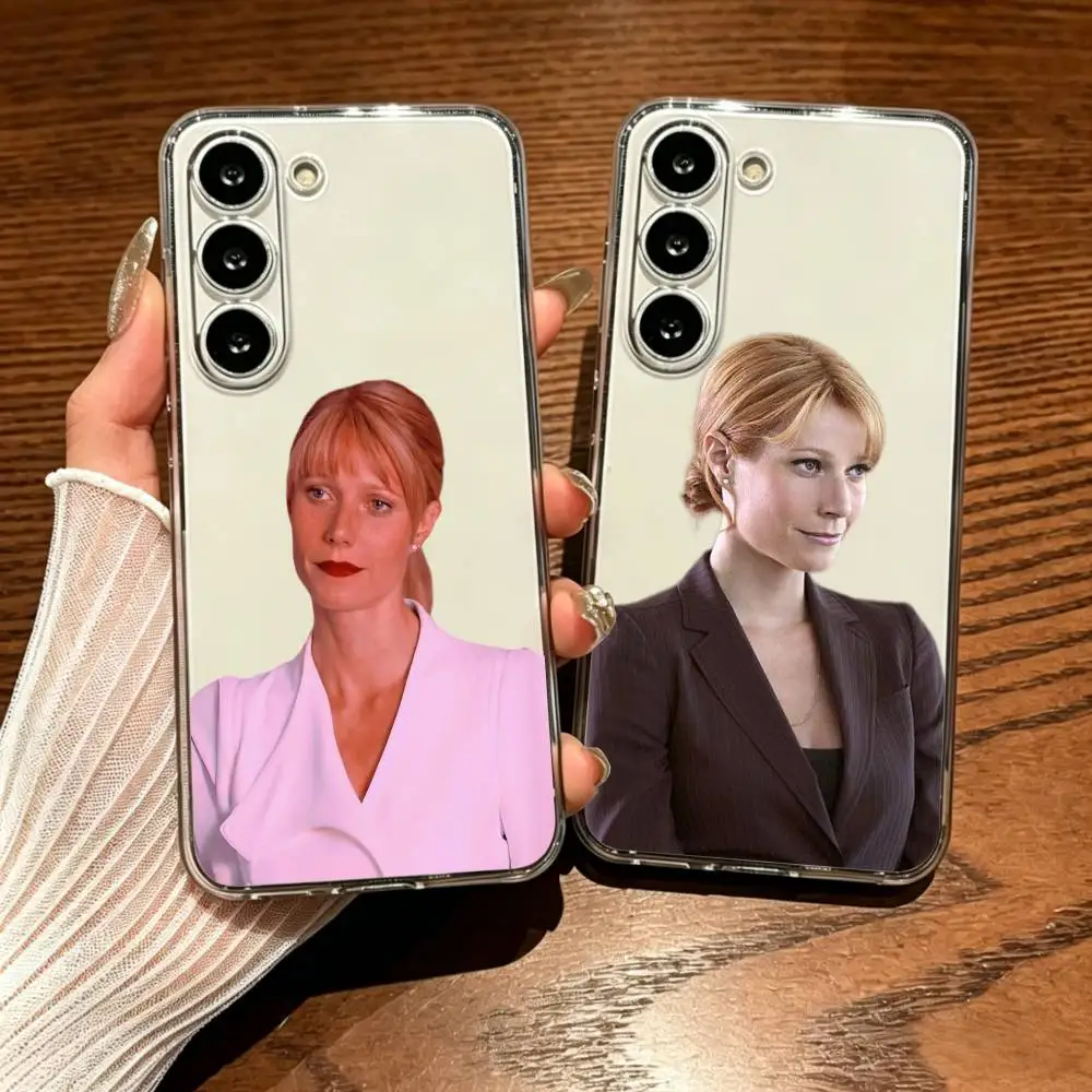 Gwyneth Paltrow Shatterproof Transparent Printed Phone Case For Samsung Galaxy A73/A72/A71/A53/A52/A51/A22/A91/A80