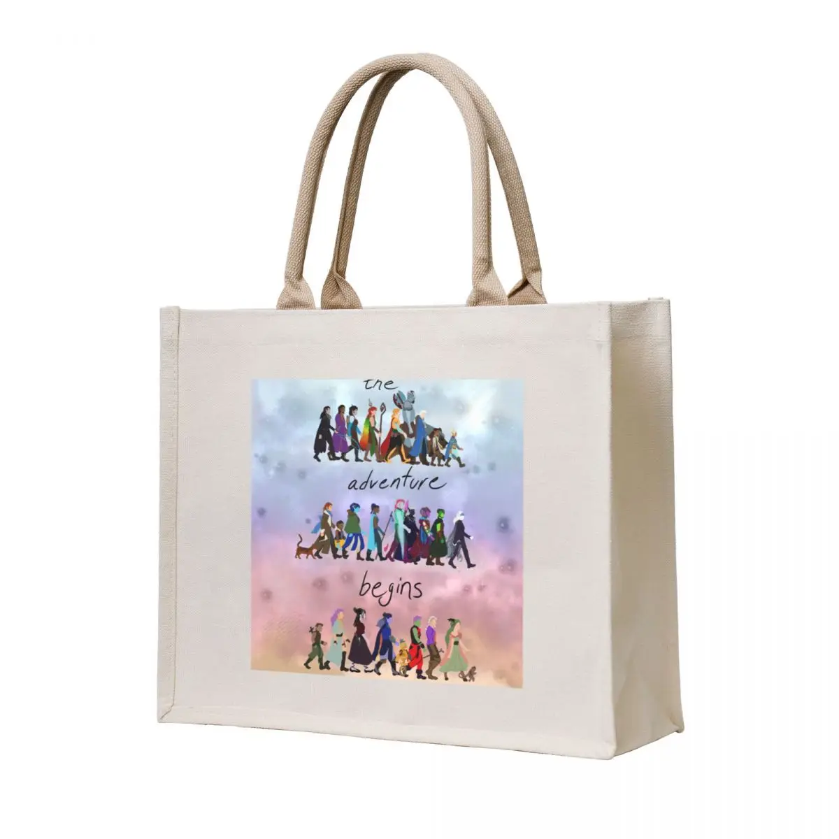 

The Adventure Begins Tote Bag Canvas sacs de shopping great bag hand bags