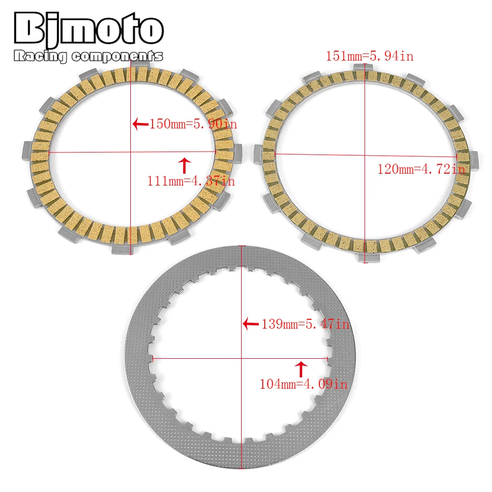 Clutch Friction Plates For Triumph Daytona 955i T595 Tiger 900cc 955cc 955 Speed Triple Sprint RS ST T1170716 T1170713 T1170714
