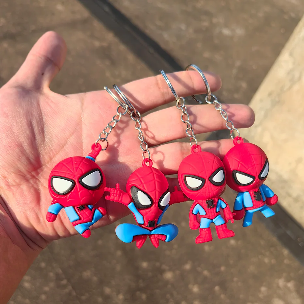 Cartoon Spiderman Keychain Decoration & Accessories table Holiday Gifts Baby shower Gift Bag Fillers Child Birthday Party Favors