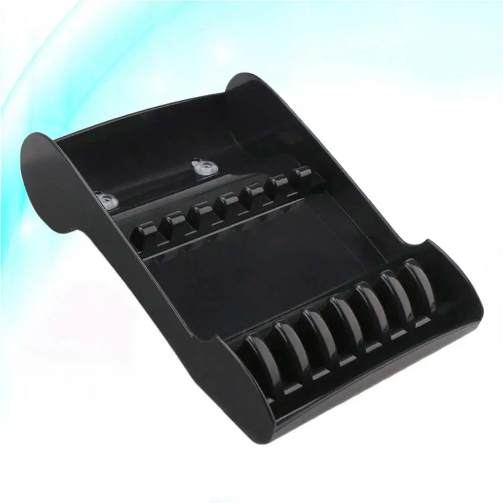 

Professional Hairdressing Scissors Holder Stand Case Salon Hairdresser Storage Shelf Pot Black Anti-Slip Base Detachable