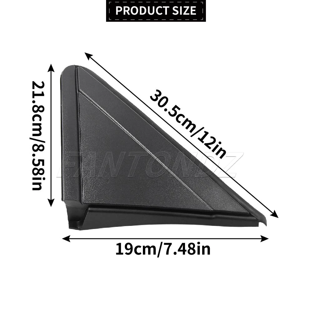 Caches Drapeaux Rétroviseurs Fiat 500 2012-2015 Gauche + Droite 1SH17KX7AA – Noir Mat