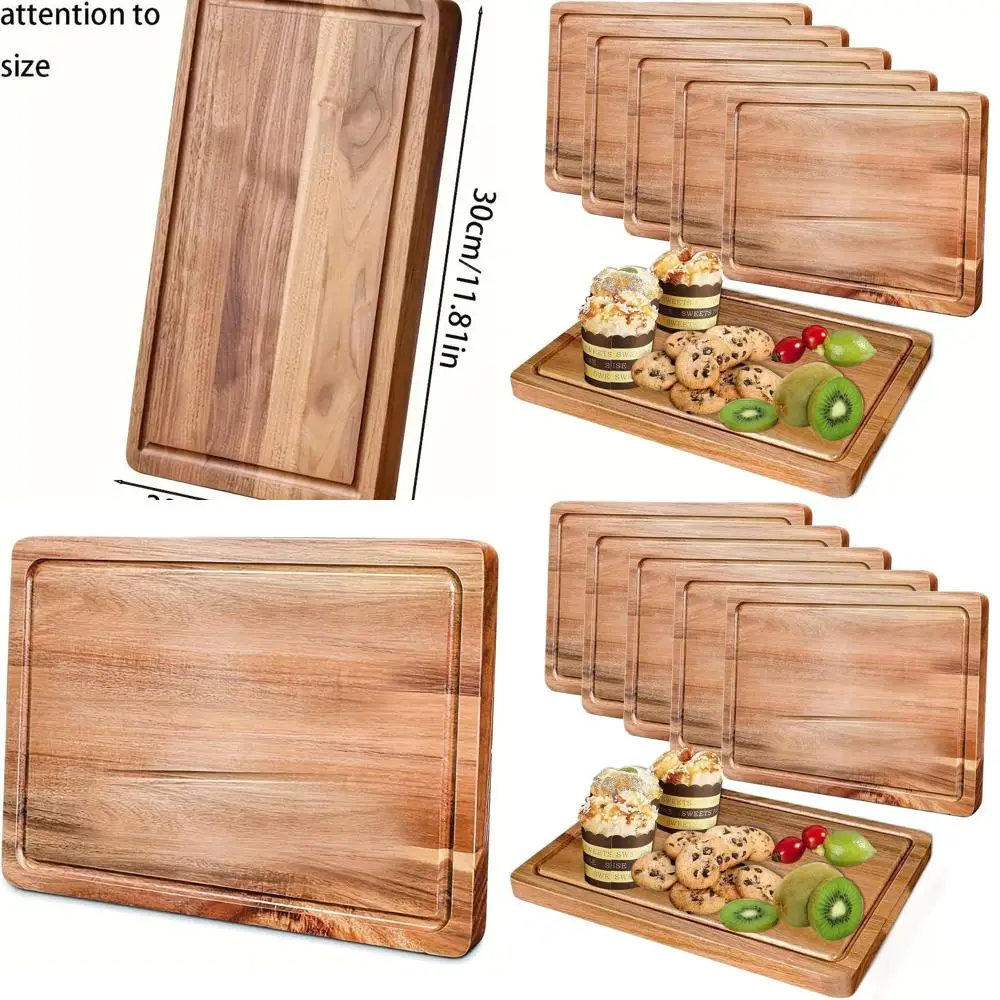 

Кухонный мясной блок, толщина 0,6, с ручками и пазом для сока, 7,9x11,8, мясорубка и сырная доска