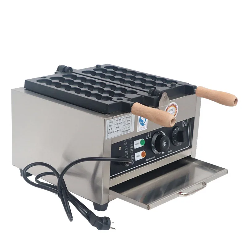 Commercial Gas LPG Waffle Stick Maker Machine Electric Octopus Ball Takoyaki Skewer Waffle Making Grill Pan