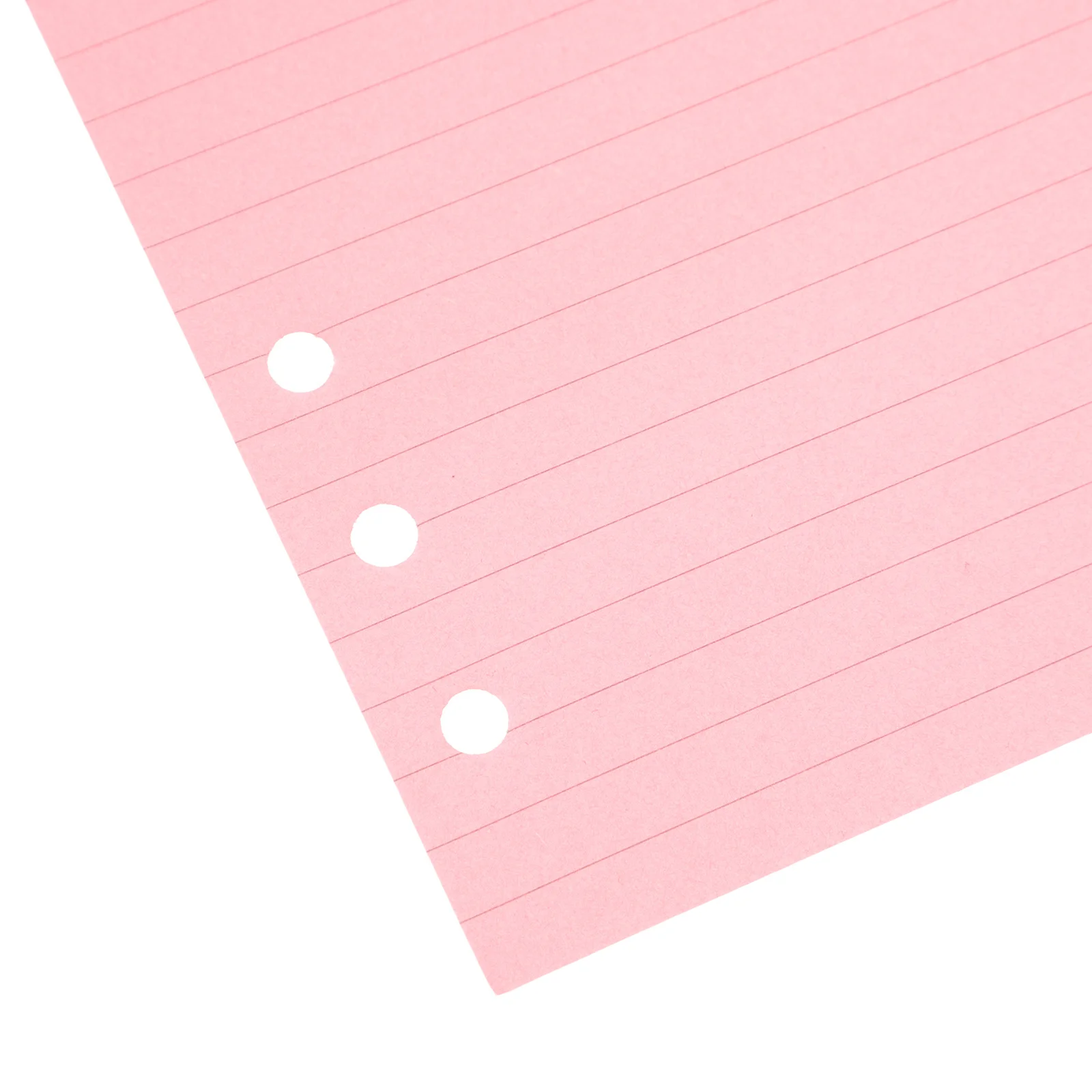 

50 Pages A6 Colorful 6-Hole Ruled Loose Leaf Paper for 6 Ring Planner Notebook Refills Smooth Writing Note Book Loose Leaf Paper