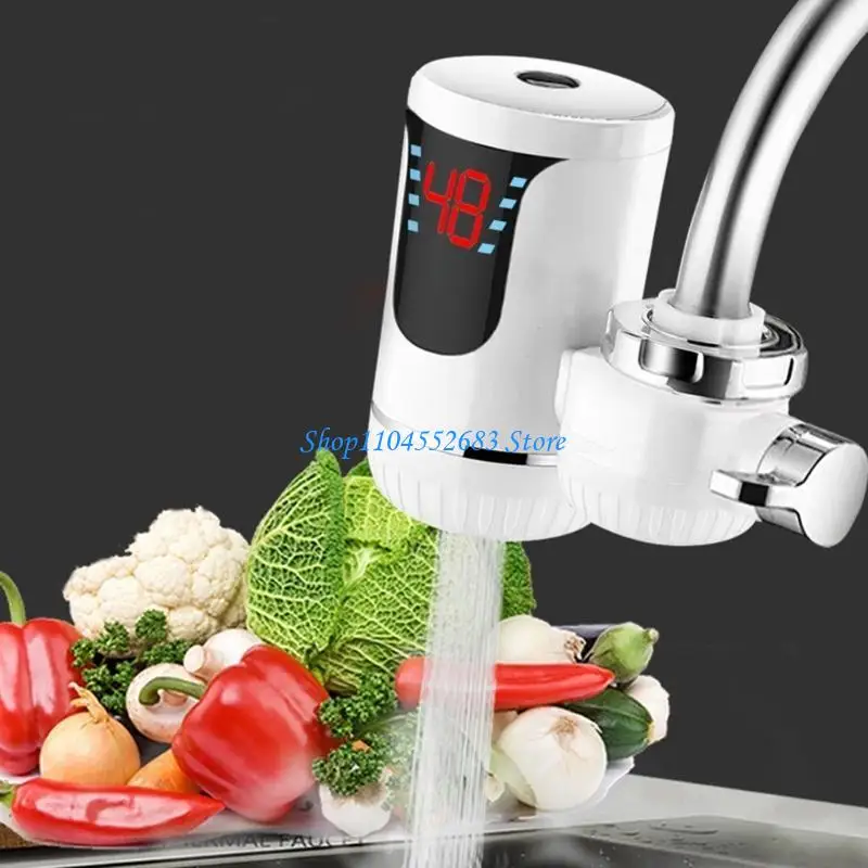 

Y6GD Tankless Electric Water Heater Faucet with LED Display Energy Efficient Faucet for Kitchen & Bathroom Fast Heating