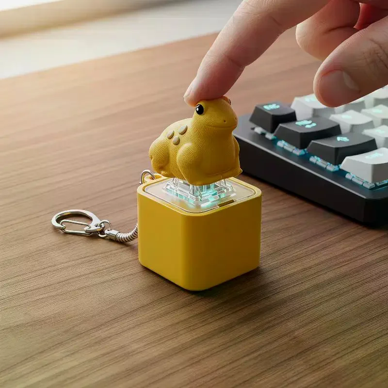 Chicken Frog Fidget Toys Keychain Button Clicker Considerably Reducing Stress And Anxiety