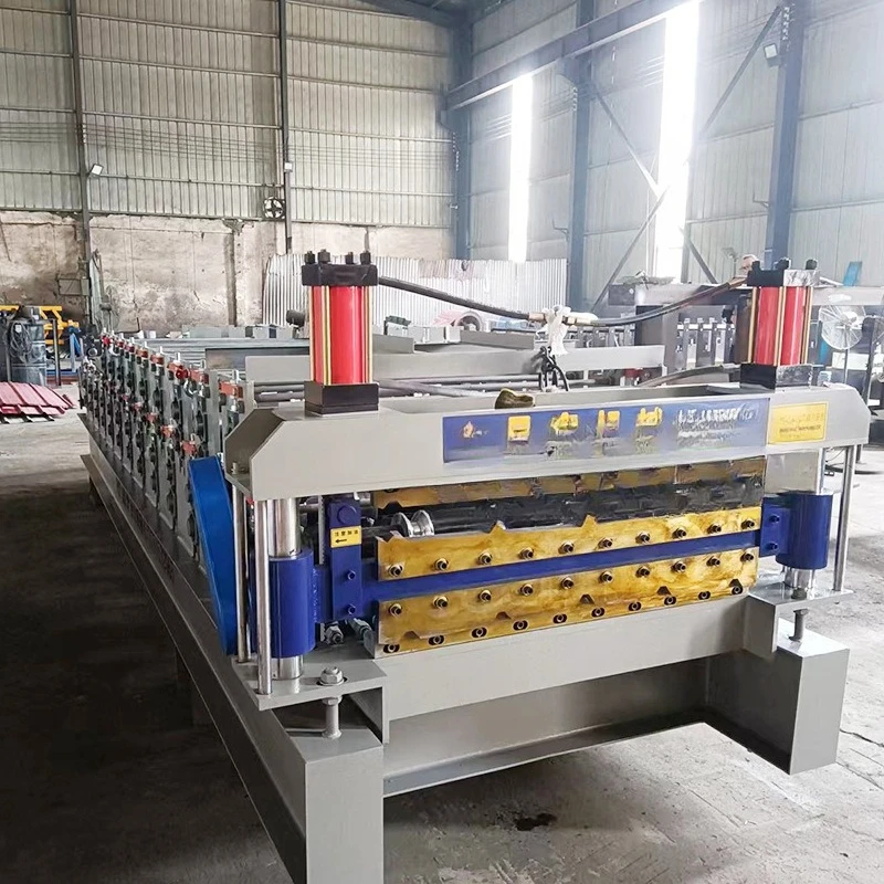Automatic tile pressing machine equipment Double-layer color steel forming machine