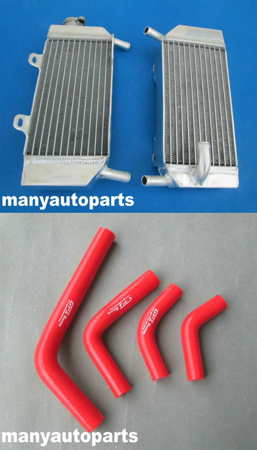 FOR HONDA CRF250R CRF250X CRF 250 R  CRF 250X 2004-2009 2008 2007 2006 2005 04 05 06 07 08 09 Aluminum Radiator & Hose