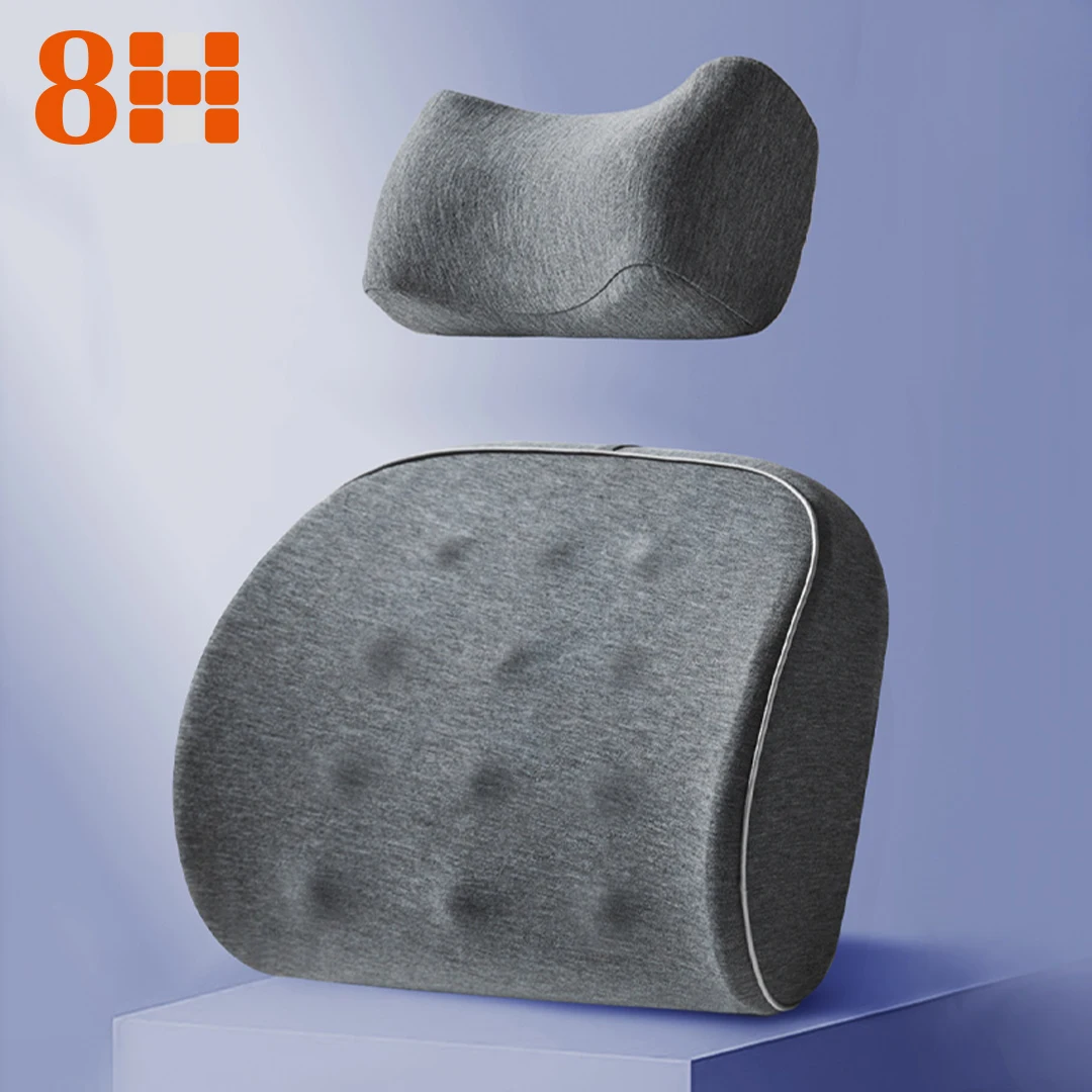 8H Car Headrest Neck Pillows Auto Memory Breathable Travel Guard Auto Lumbar Pillow Travel Guard Cars Lumbar Pillow Car Supplies