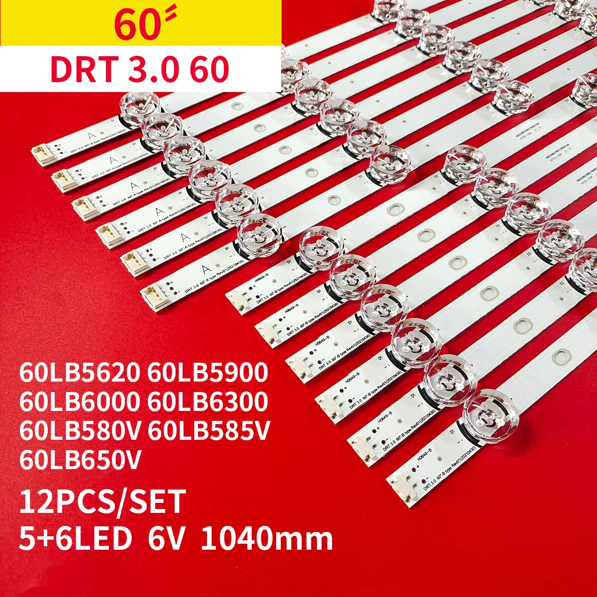 LED Backlight Strips for 60LB570U 60LB572U 60GB6580 60LB6500 UP 60LB7100 UT LC600DUF 60LF5610 60LF580V 60LF5800 60LB570B