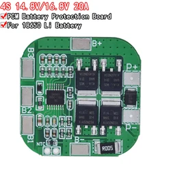 Placa de protección de batería de iones de litio, BMS PCM, bms, pcm, para LicoO2, Limn2O4, 14,8, 16,8 V/18650 V, 20A, pico, 4S