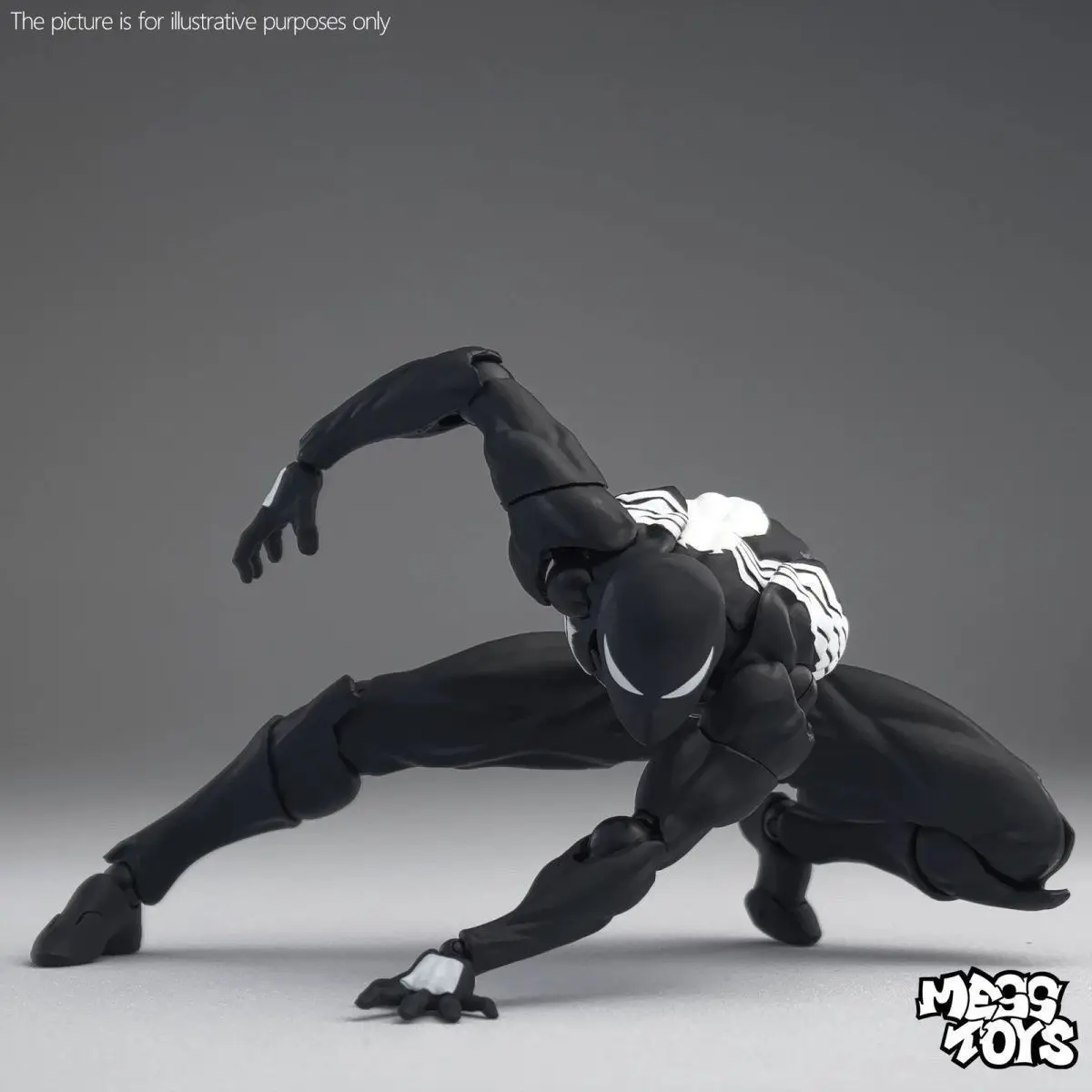 In Stock Symbiotic Spider-Man Black Suit Neighbor Messtoys Movie Accessories Kit Symbiote Action Figure Figrine Model Gift Toys - view 4