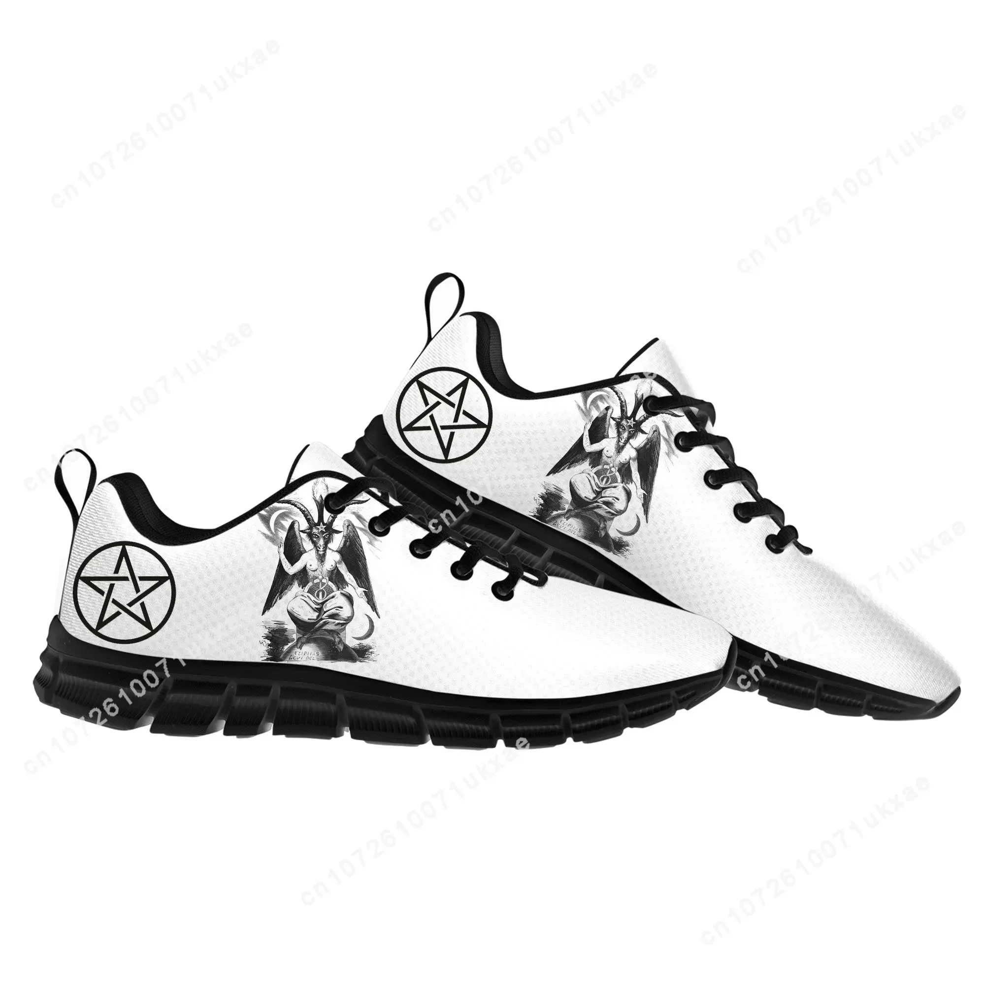 Pentagram Baphomet Satan Satanic Goth Gothic Goat Sports Shoes Mens Womens Teenager Sneakers Parent Child Sneaker Customize Shoe