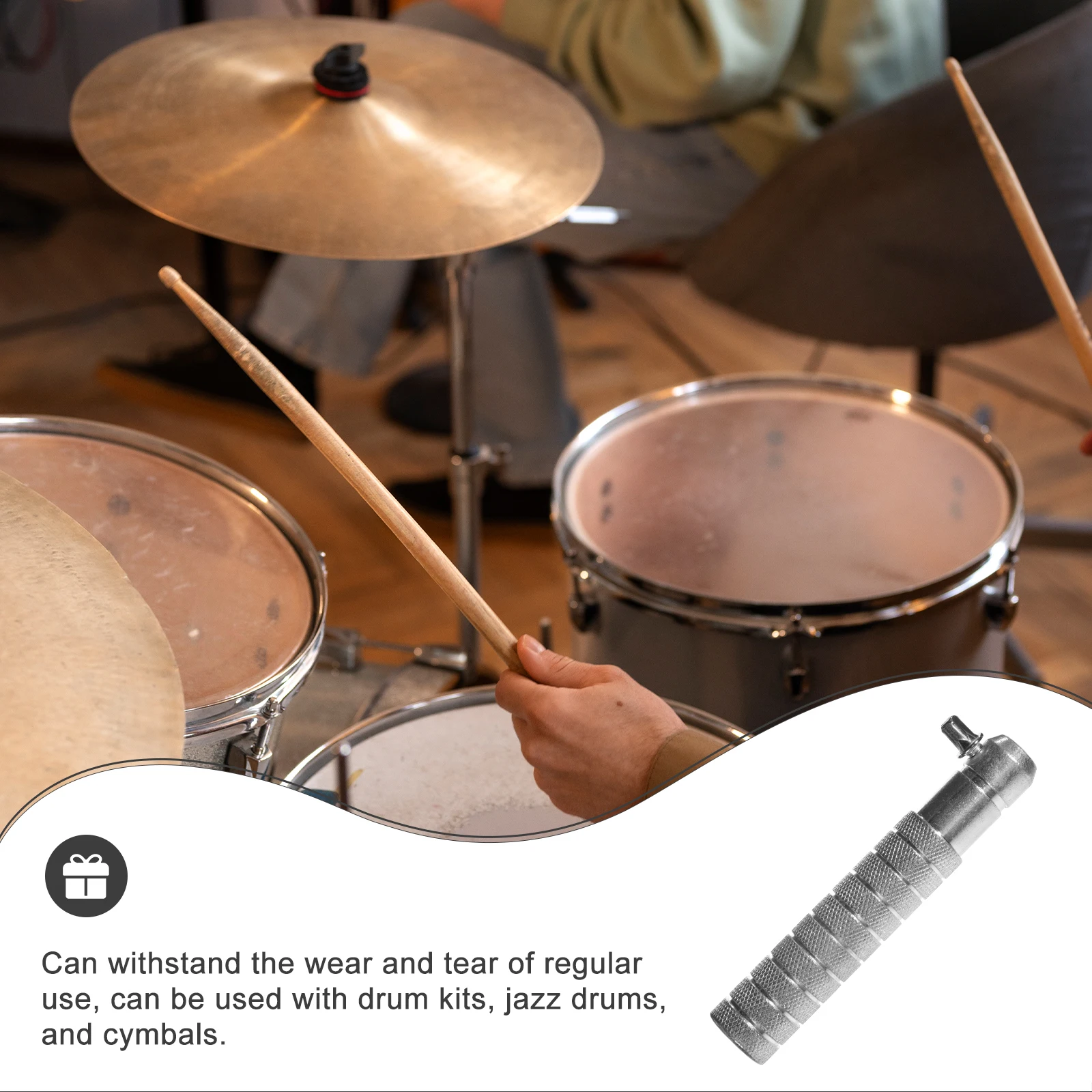 

Silver Alloy Counterweight Cymbal Stand Counterweight for Cymbal Stand Boom Arm Balancing Weight Instrument Parts Accessories