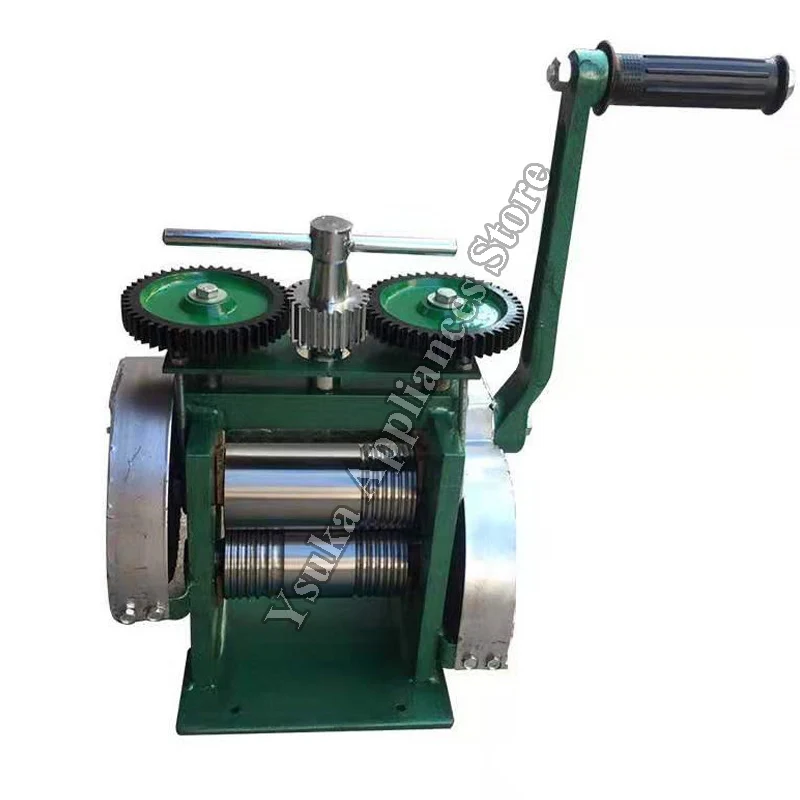 ماكينة مطحنة يدوية محمولة 3 في 1، سمك ضغط قابل للتعديل للألومنيوم والنحاس والذهبي والفضي