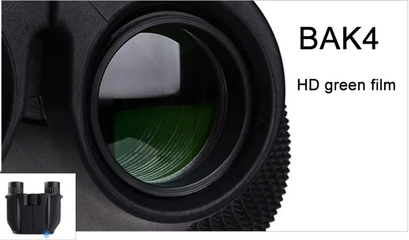 CAOX Fernglas 10X25 Langstrecken-Taschenfernrohr HD Teleskop Faltbares Kompaktes Bak4 Prisma Fernglas Optisches Zielfernrohr FMC-Linse für die Jagd – Detail 8