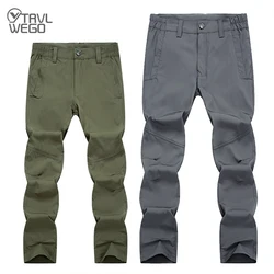 TRVLWEGO Summer Men Trekking Camping Thin Elastic Quick Drying Breathable Pants Outdoor Sports Cycling Fishing Fishing Trousers