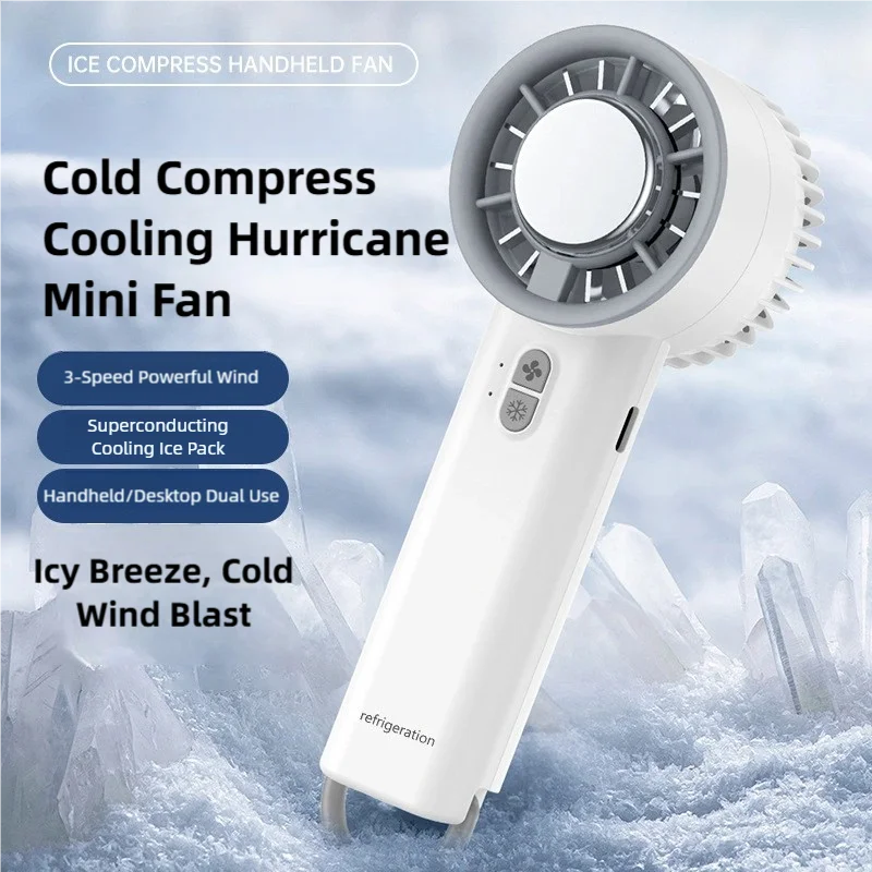 TINSOL Semiconductor Cooling High-Speed Handheld Electric Fan Mini Fan USB Portable Rechargeable Outdoor Small Fan