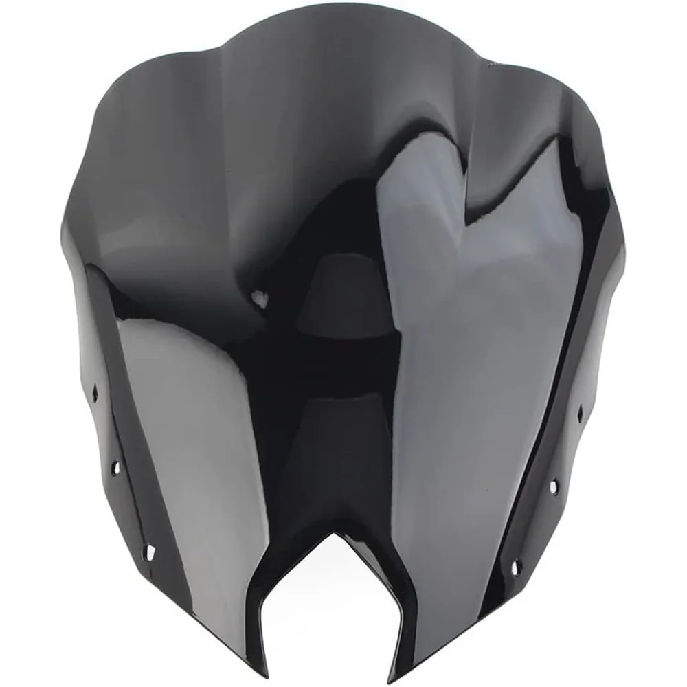 

Motorcycle Windscreen 1pc ABS Plastic Windshield Wind Deflector for Yamaha FZ-6R 09-15 Black