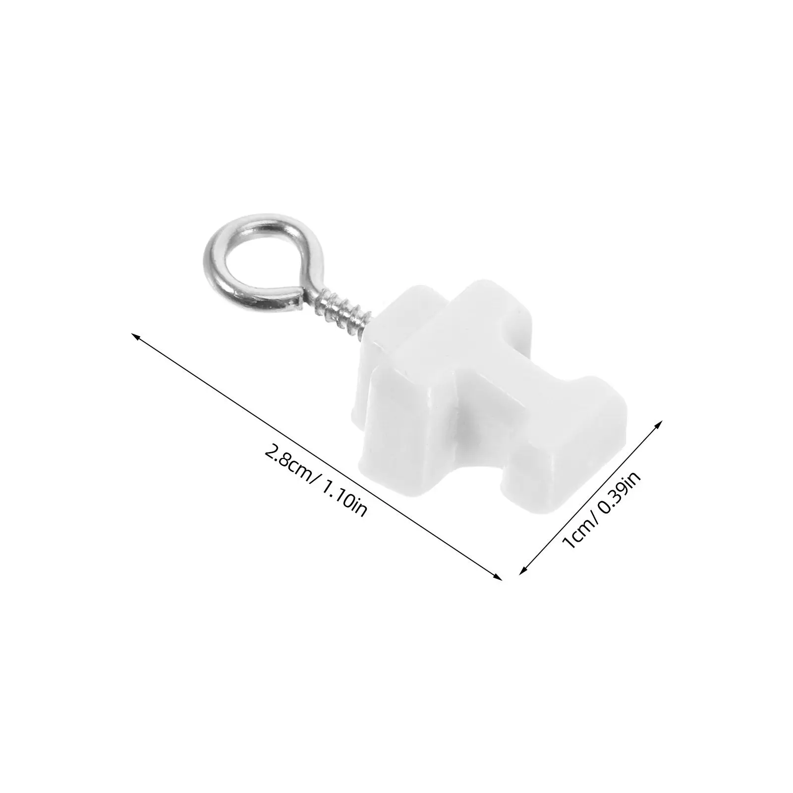 120Pcs Curtain Track End Stopper Plastic End Cap for Small Rails Smooth Operation Slip Prevention Home Office Hotel Decor